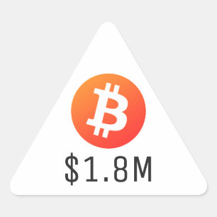 Adesivo Triangular Bitmoeda Aumenta $1.800.000 ($1,8 Milhão) Um Milhã