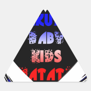 Adesivo Triangular Blue Black Hakuna Matata Baby Kids Design.png