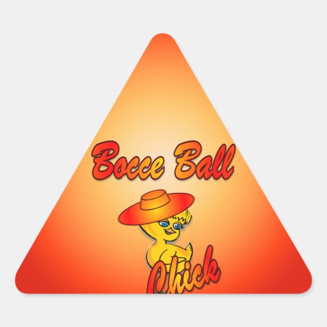Adesivo Triangular Bocce Ball Pintinho nº 5 (Frente)