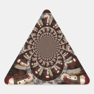 Adesivo Triangular Boneco de Neve Incrível