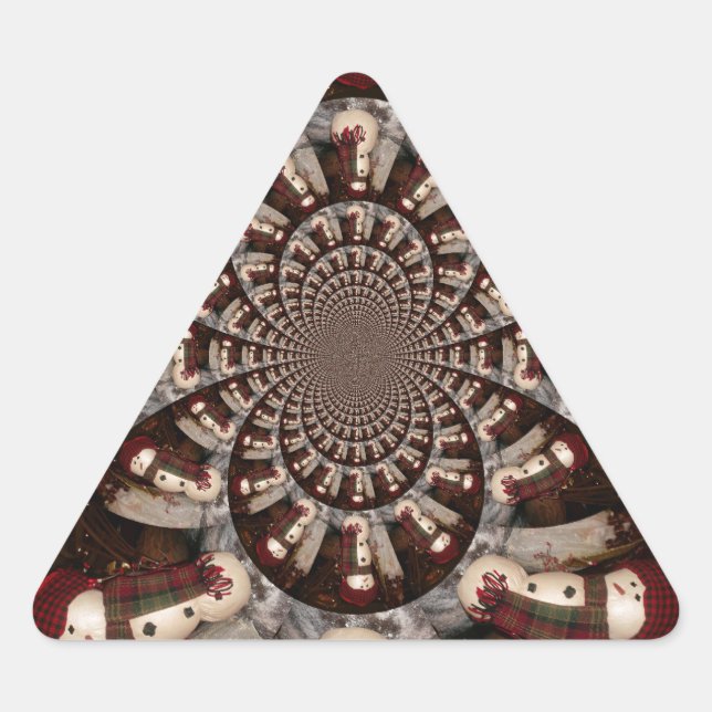 Adesivo Triangular Boneco de Neve Incrível (Frente)