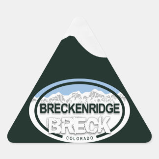 Adesivo Triangular Breckenridge Colorado Mountain Tag Stickers