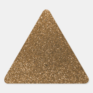 Adesivo Triangular Brilho Dourado
