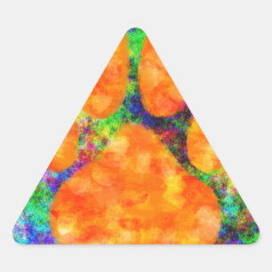 Adesivo Triangular Cachorro Cachorro Imprimir Aquarela