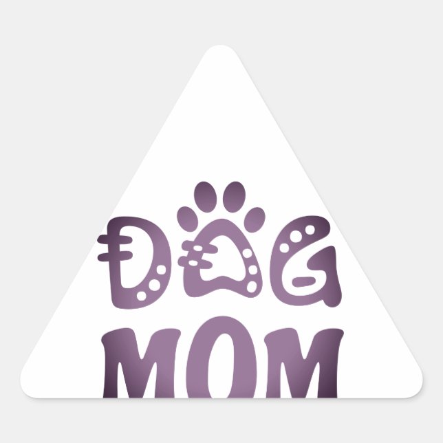 Adesivo Triangular Cachorro Mãe (Frente)
