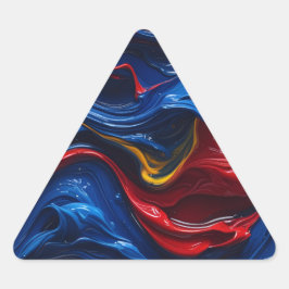 Adesivo Triangular Camadas e Camadas De Tinta