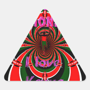 Adesivo Triangular Campeonato Mundial de atletismo do Quénia: Bandeir