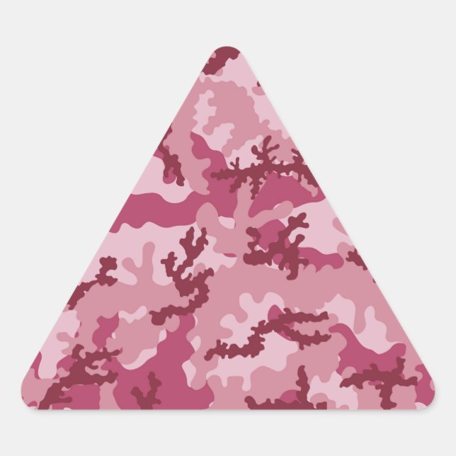Adesivo Triangular Camuflagem rosa (Frente)