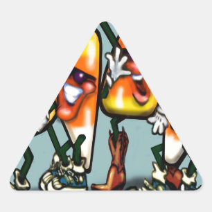 Adesivo Triangular Candy Corn Gang