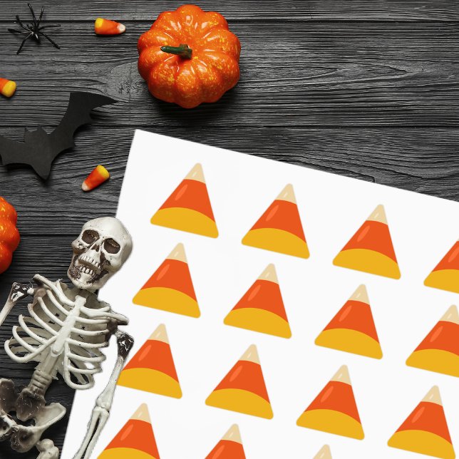 Adesivo Triangular Candy Corn Halloween (Criador carregado)