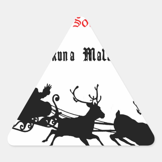 Adesivo Triangular Cantando ao longo do Natal - Caróis e Alegria Fest (Frente)