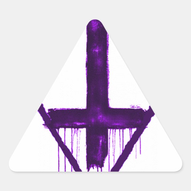 Adesivo Triangular Capas de iphone Anti-Religião Illuminati (Frente)