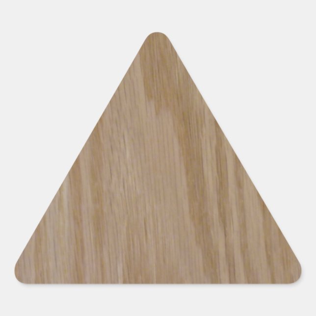 Adesivo Triangular Carvalho Natural (impressão de Foto) (Frente)