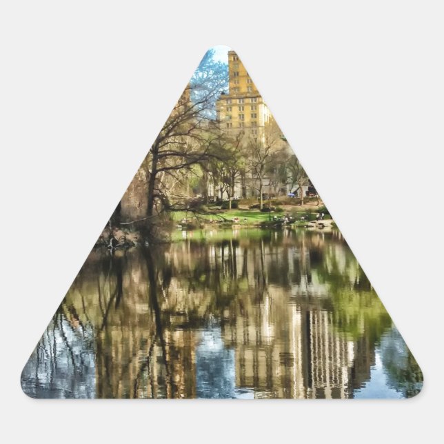 Adesivo Triangular Central Park Nova Iorque NYC (Frente)