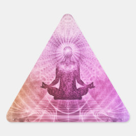 Adesivo Triangular Chakra - Símbolo Yoga - Meditação