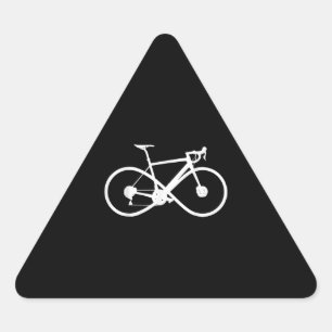 Adesivo Triangular Ciclista de ciclismo de ciclismo de bicicleta de b
