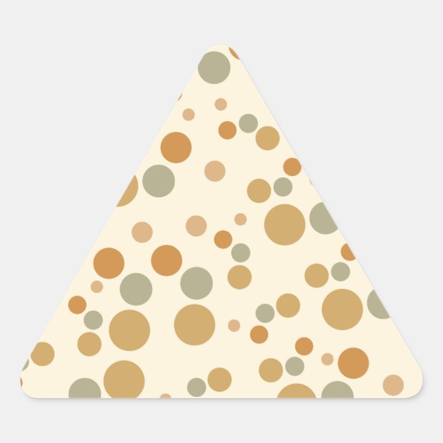 Adesivo Triangular círculo com padrão (Frente)