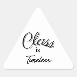 Adesivo Triangular Classe é Eterno Sticker
