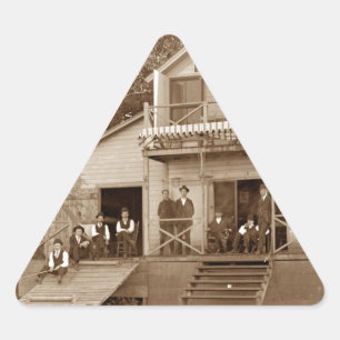 Adesivo Triangular Clube Fox River Club, de 1880, Pesca Elgin