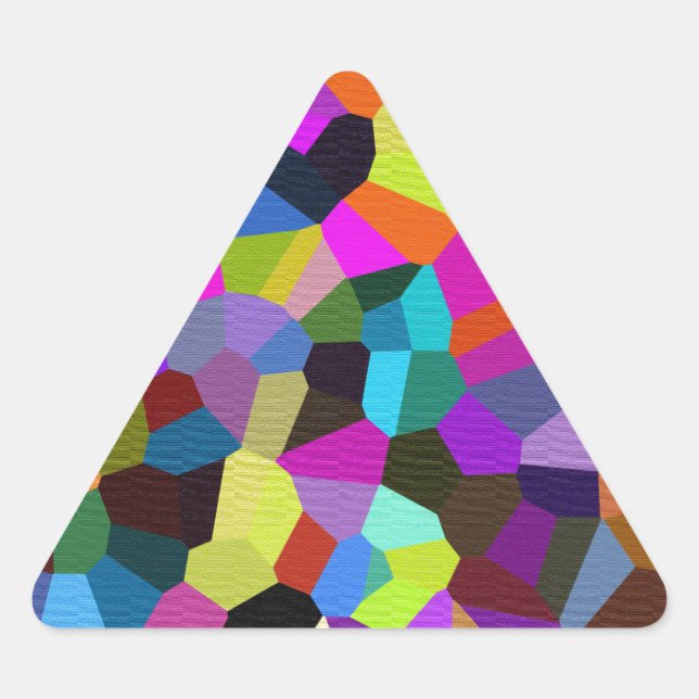 Adesivo Triangular Confetti em Pedras de Joias (Frente)
