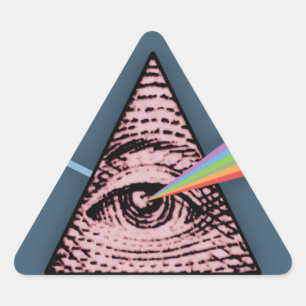 Adesivo Triangular Conjuntivite Illuminatis