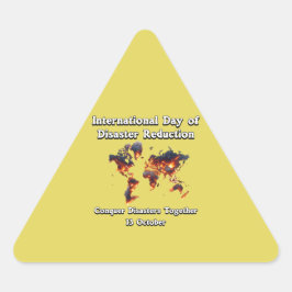 Adesivo Triangular Conquiste desastres juntos. 13 de outubro