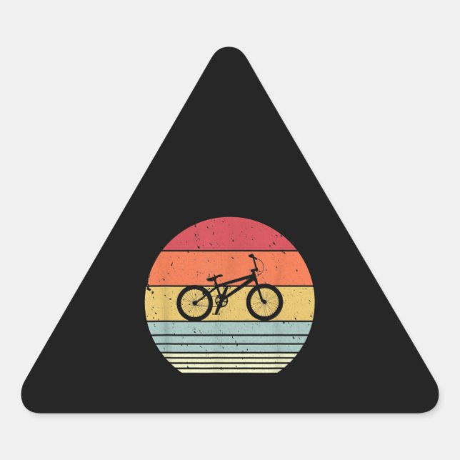 Adesivo Triangular Controle Bmx de Estilo de Ciclo (Frente)