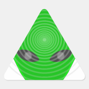 Adesivo Triangular Controle da mente do Alienígena