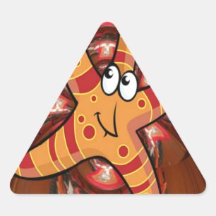 Adesivo Triangular Cor na execução