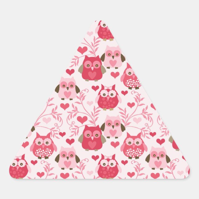 Adesivo Triangular Corujas (Frente)