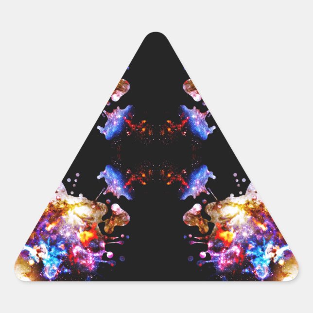 Adesivo Triangular Cosmos coloridosCosmos coloridos (Frente)