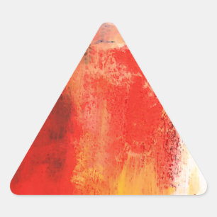 Adesivo Triangular Creative Red Abstrato