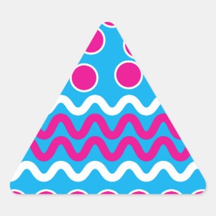 Adesivo Triangular Criar seu próprio modelo feito sob encomenda das