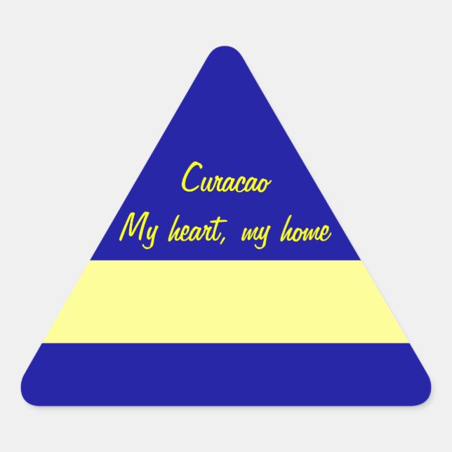 Adesivo Triangular Curacao (Frente)