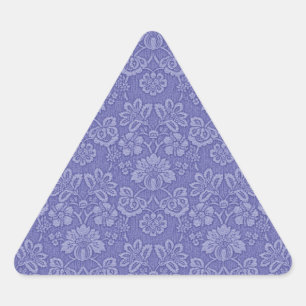 Adesivo Triangular Damasco em azul