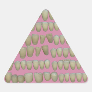 ADESIVO TRIANGULAR DENTISTA DENTISTA ORTODÔNICA ROTTEN DENTISMO BOCA