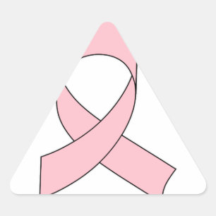 Adesivo Triangular Desenho de Fita Rosa