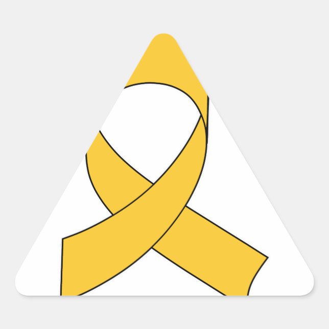 Adesivo Triangular Desenho Dourado da Faixa de Opções (Frente)