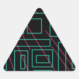 Adesivo Triangular design de fundo preto