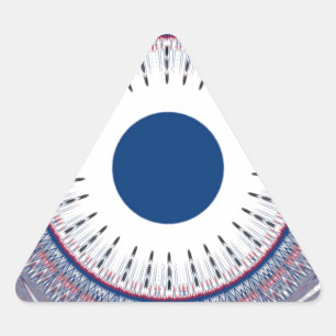 Adesivo Triangular Design de Olhos Energéticos Chic: Um Padrão Mesmer