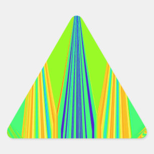 Adesivo Triangular Design Neon Geométrico Ousado