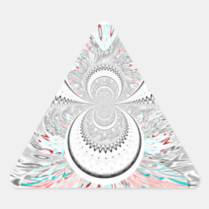 Adesivo Triangular Design.png da Índia vermelha