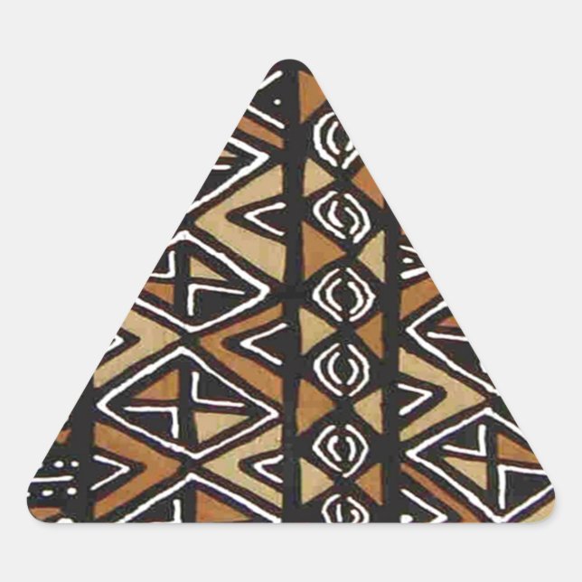 Adesivo Triangular Design Tribal Africano (Frente)