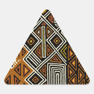Adesivo Triangular Design Tribal Africano Kuba