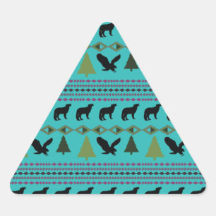 Adesivo Triangular Designs nativos americanos