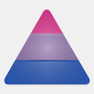 Adesivo Triangular Destaque das Cores do Orgulho Bi