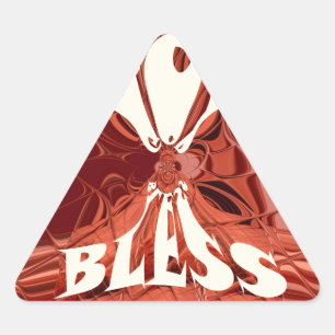 Adesivo Triangular Deus abençoe Art