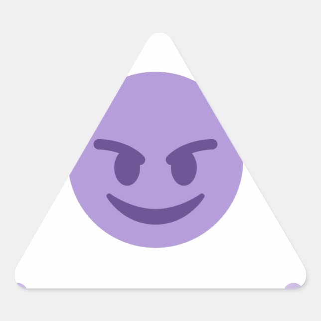 Adesivo Triangular devil emoji (Frente)