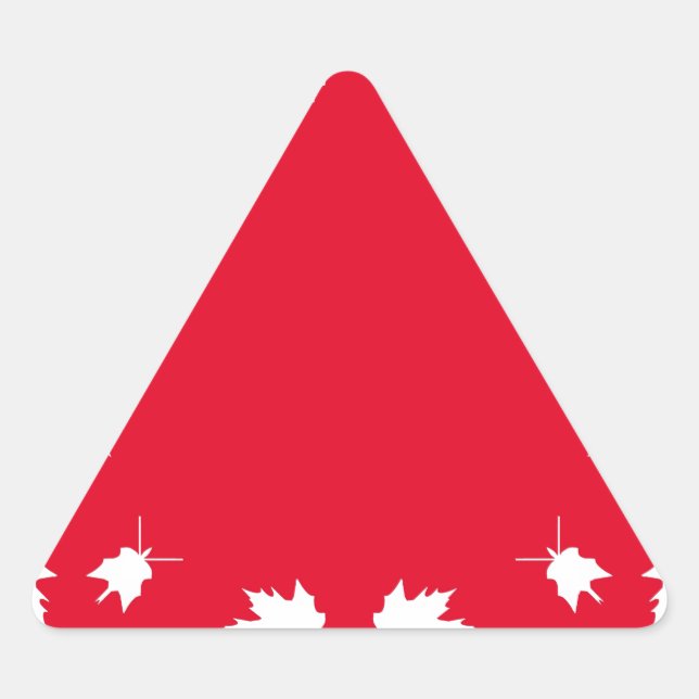 Adesivo Triangular dia do Canadá (Frente)