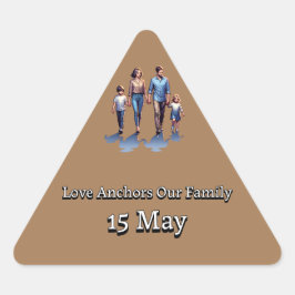 Adesivo Triangular Dia Internacional das Famílias